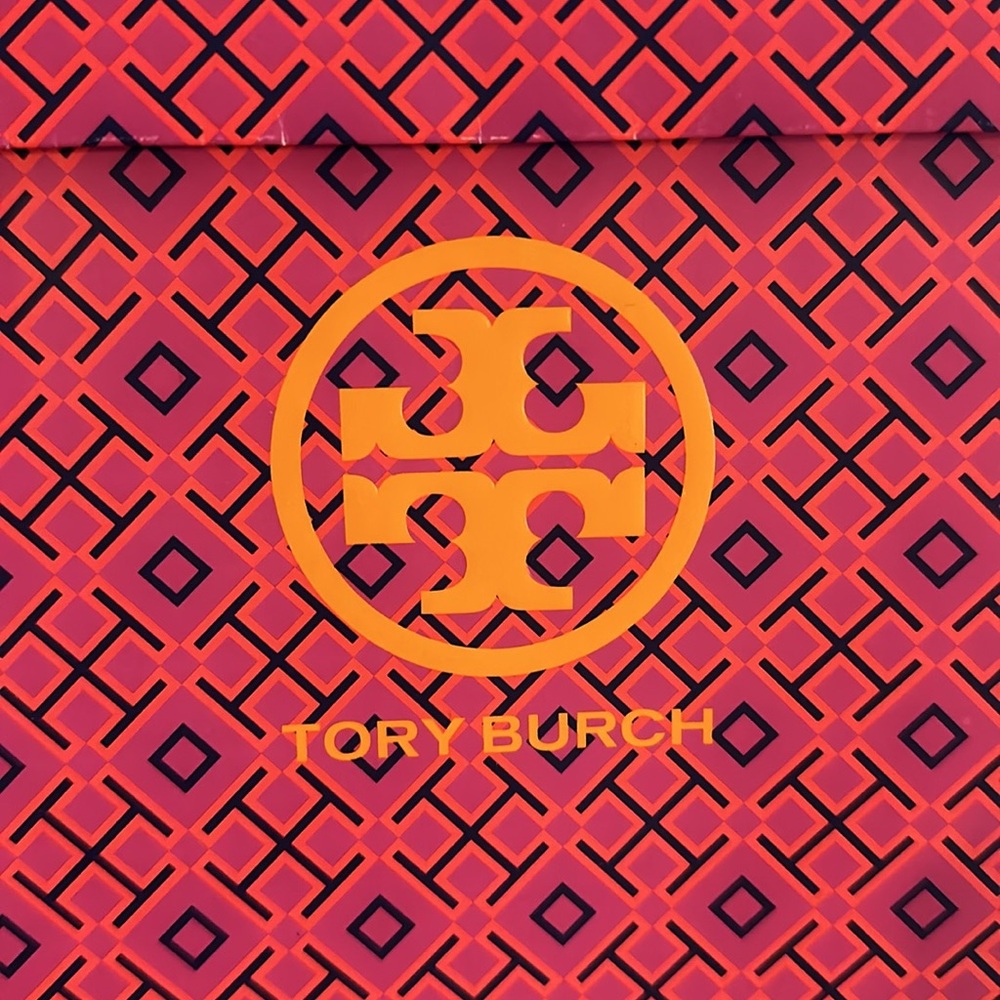 2 Tory Burch Small Gift Pouches – Pink, Orange & Purple Branded Packaging